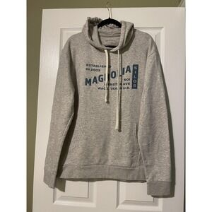 Magnolia Hoodie Sweatshirt Mens XL Gray Silos Waco Texas USA Graphic Pullover